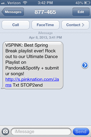 secret text message s secret pink sms caign targets younger secret text message s secret pink sms caign targets younger