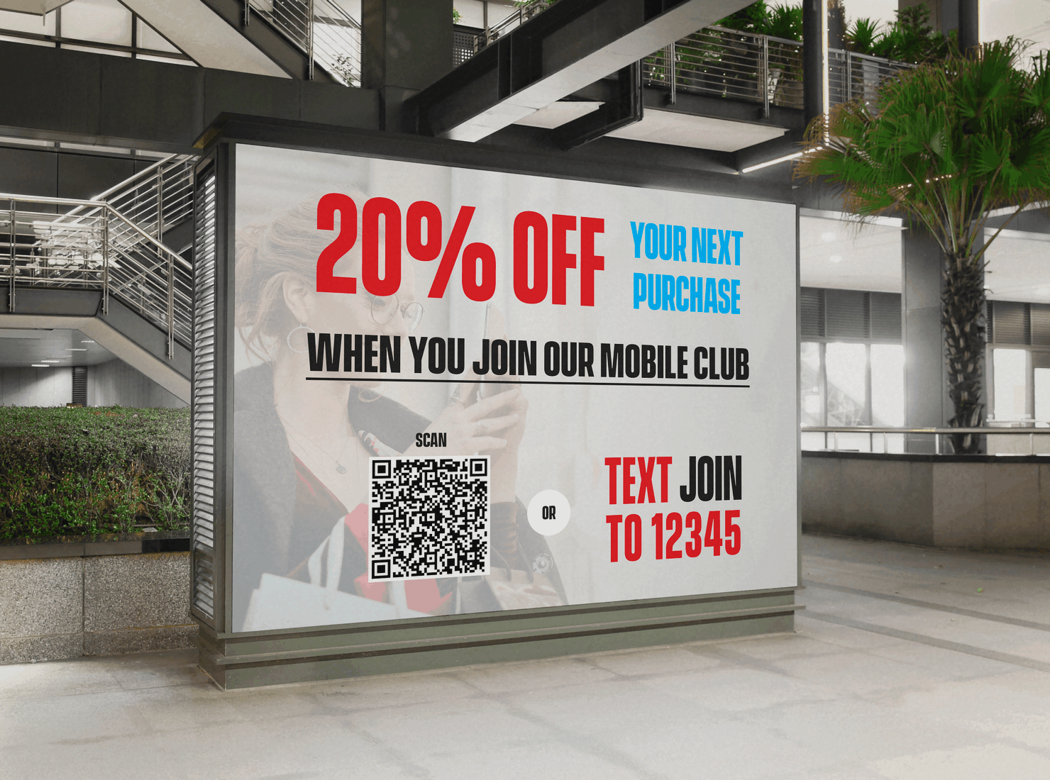 SMS Marketing with QR Codes - Step 1 Advertising