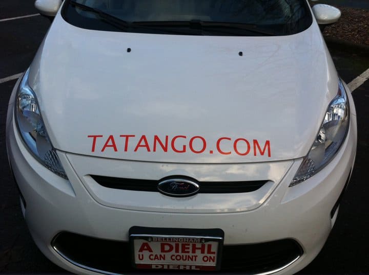 Tatango Car - Front view of the Ford Fiesta
