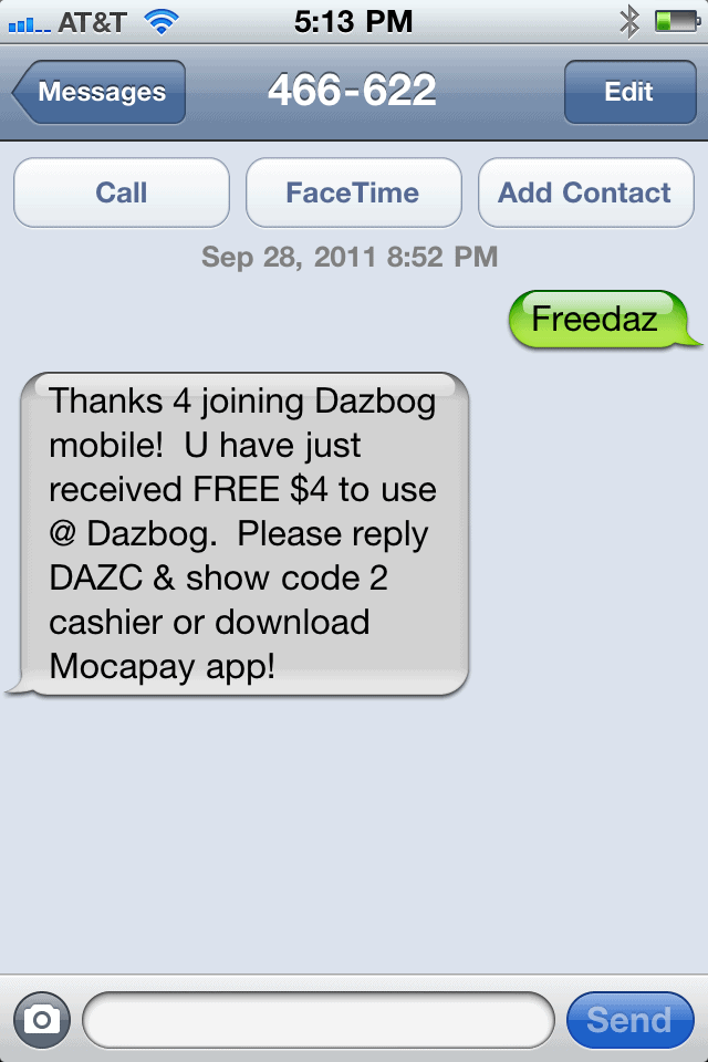 Dazbog Coffe Mobile Marketing Campaign