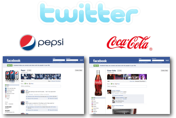 Twitter Pepsi VS Coca Cola