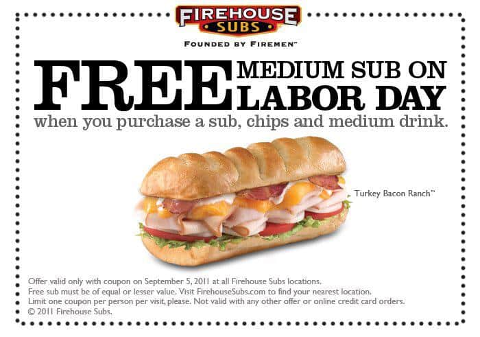 Firehouse Subs Coupon