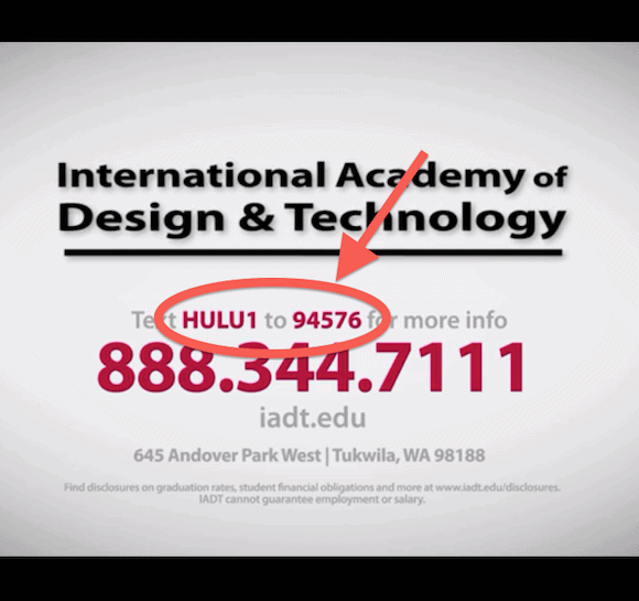 International Academy of Design & Technology SMS Campaign