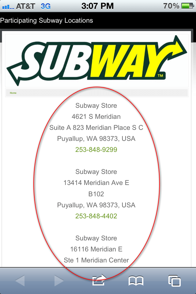 Subway SMS Marketing Campaign 6