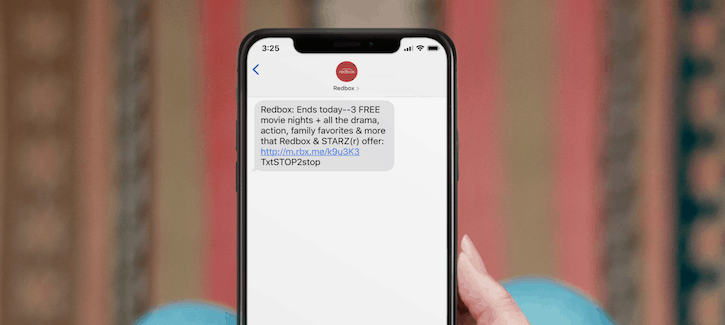 Redbox Using Link Shortener for SMS Marketing Messages - Thumbnail