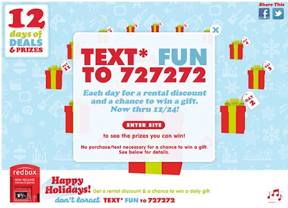 Redbox launches SMS Campaign