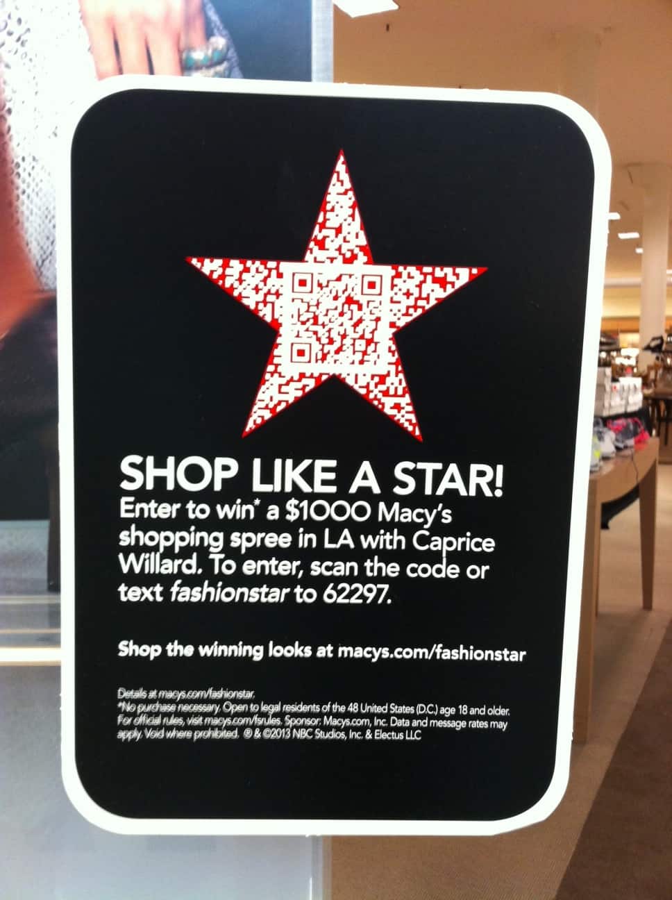 Macy's SMS Campaign Advertisement 