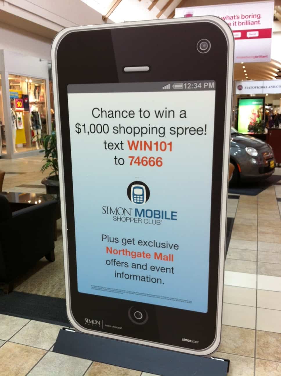 Simon mobile SMS campaign sign up 