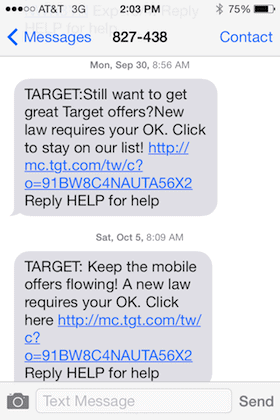 Target SMS Marketing TCPA Compliance