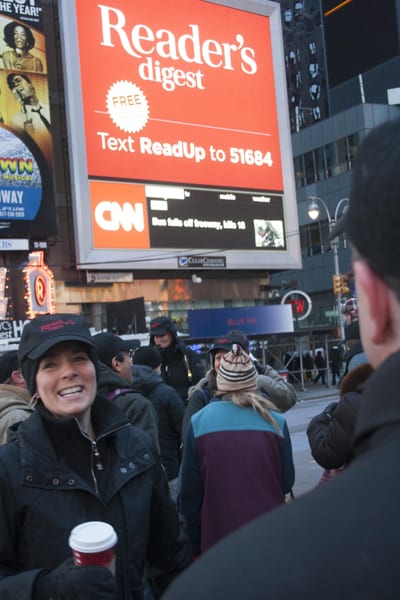 SMS Marketing in Times Square