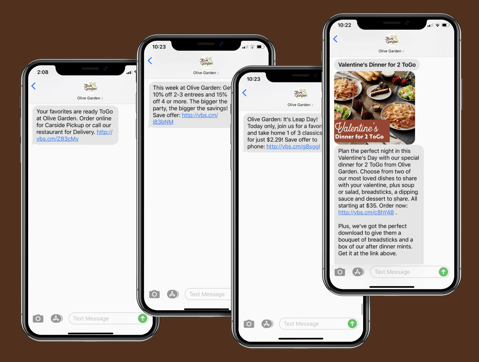 Restaurants Using SMS Marketing - Olive Garden Example