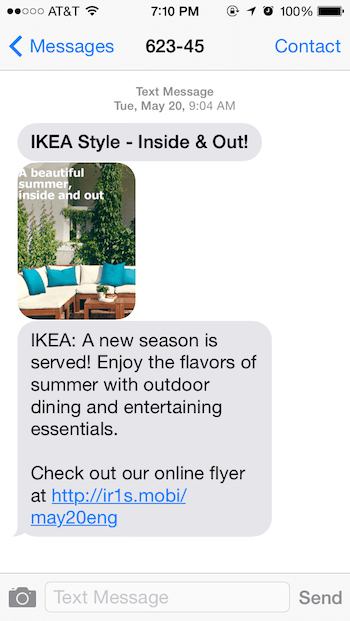 Ikea MMS Marketing