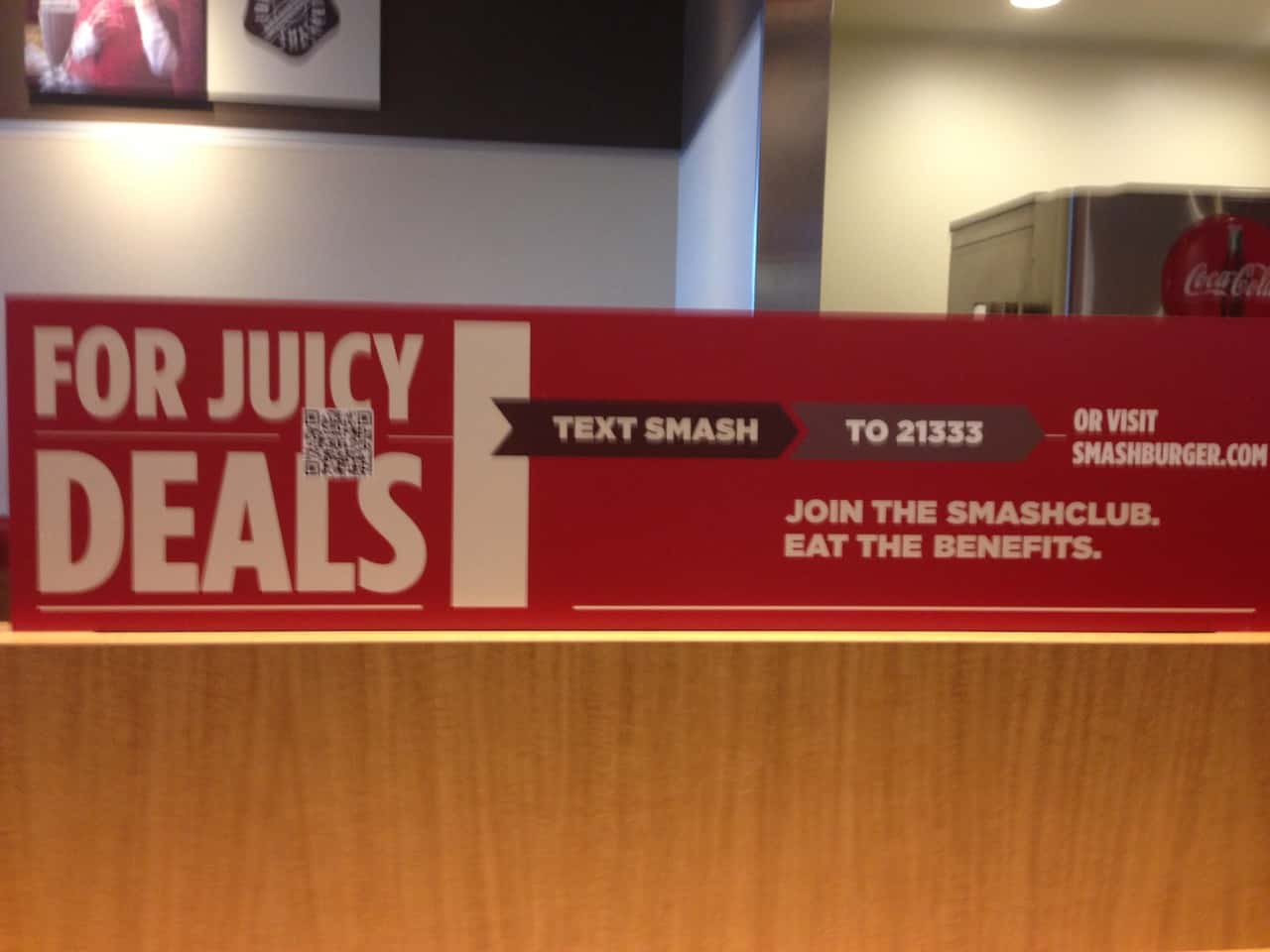 Restaurant SMS Advertising Example - Sign
