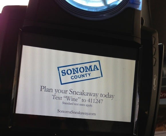 SMS Advertising Example - Sonoma Wines
