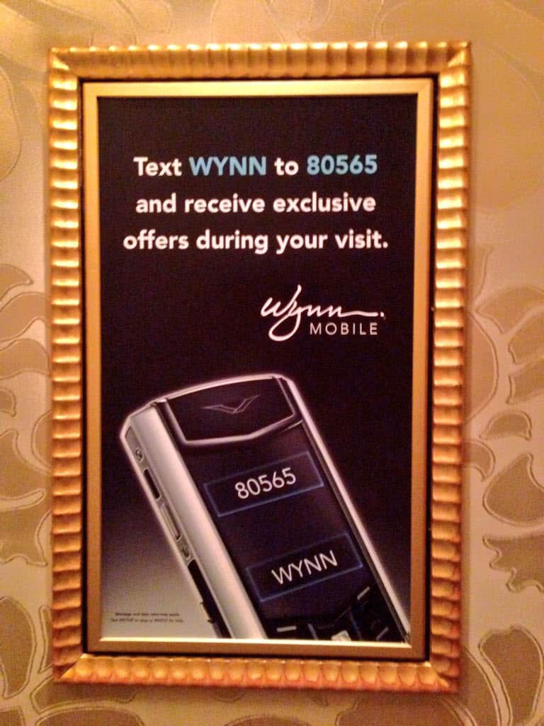 Hotel SMS Advertising Example