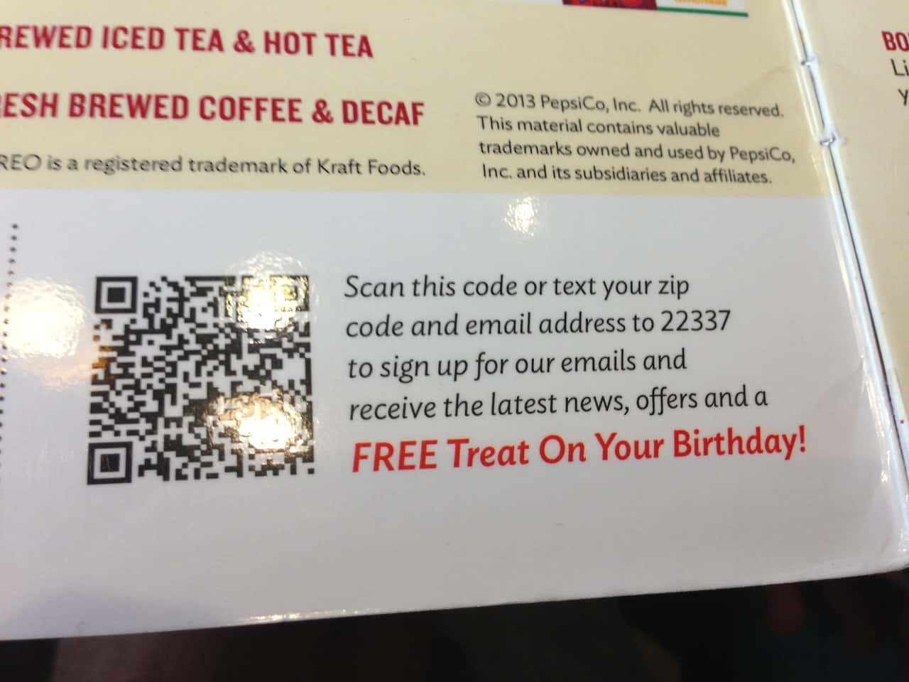 Message me for scannable code DENNYS free breakfast : r/Freefood