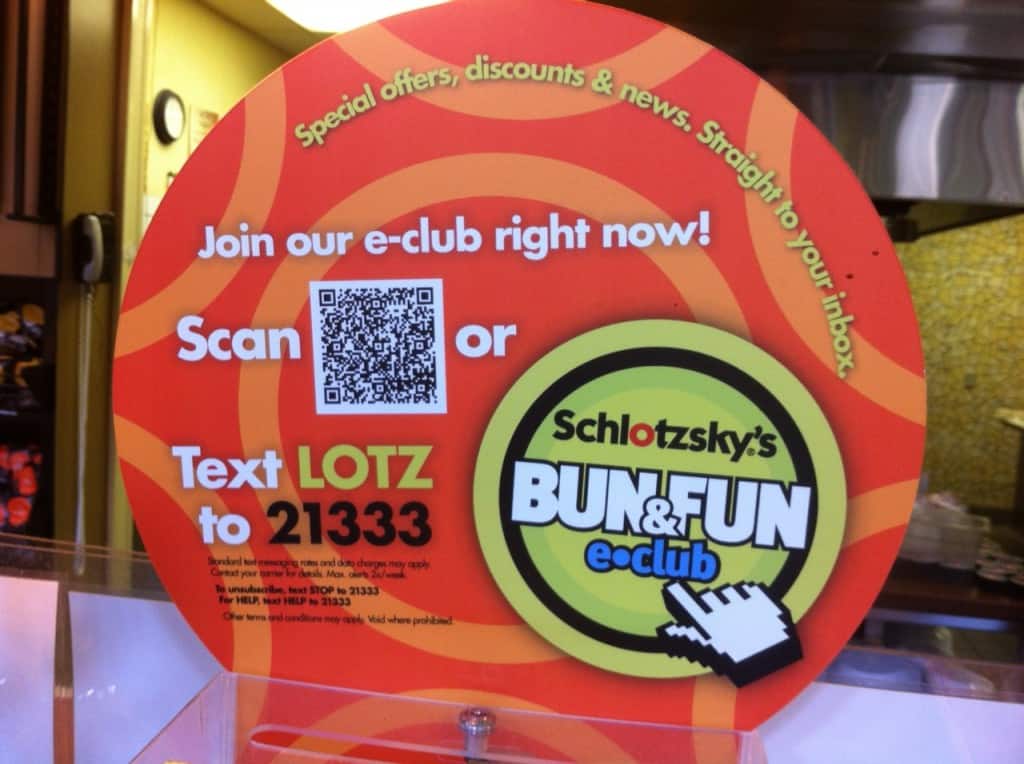 Schlotzsky's Restaurant SMS Loyalty Program