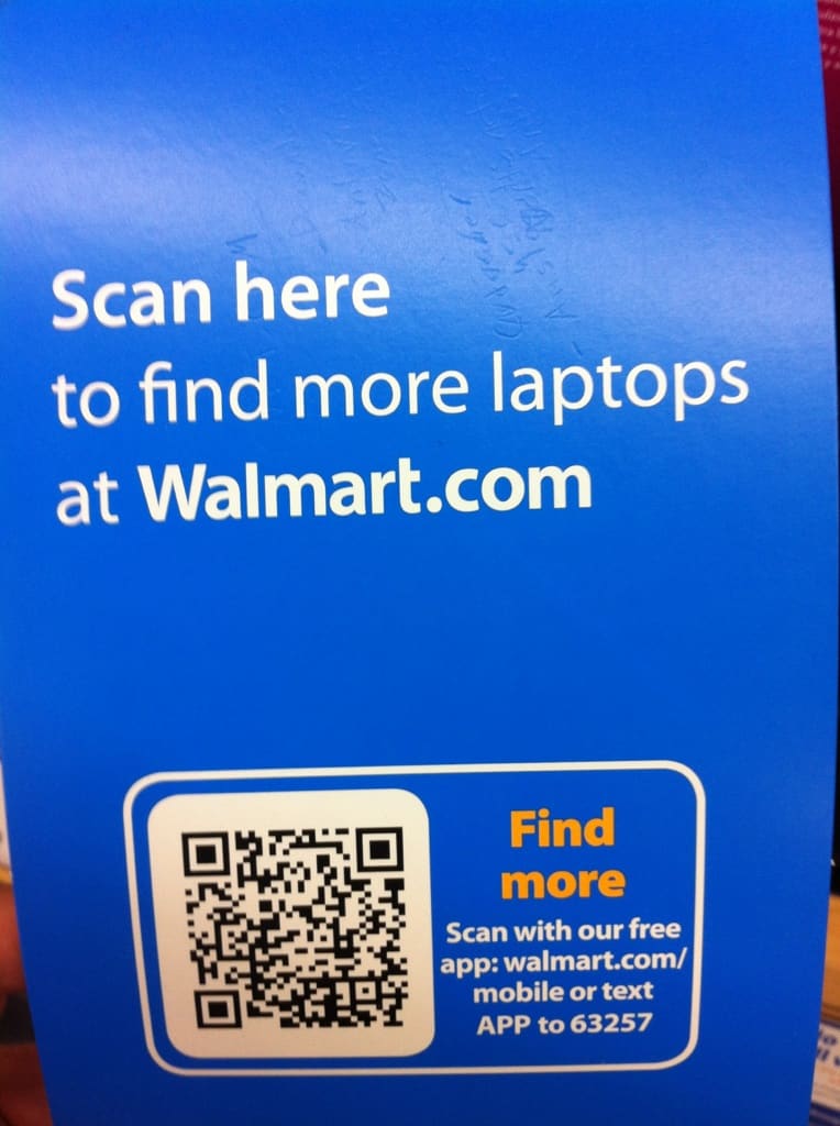 App Text to Download Example - Walmart