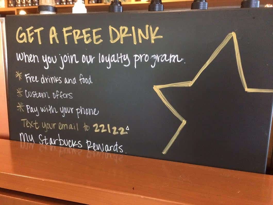 Starbucks SMS Advertising Example