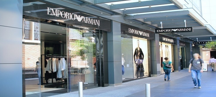 SMS Advertising Example – Armani