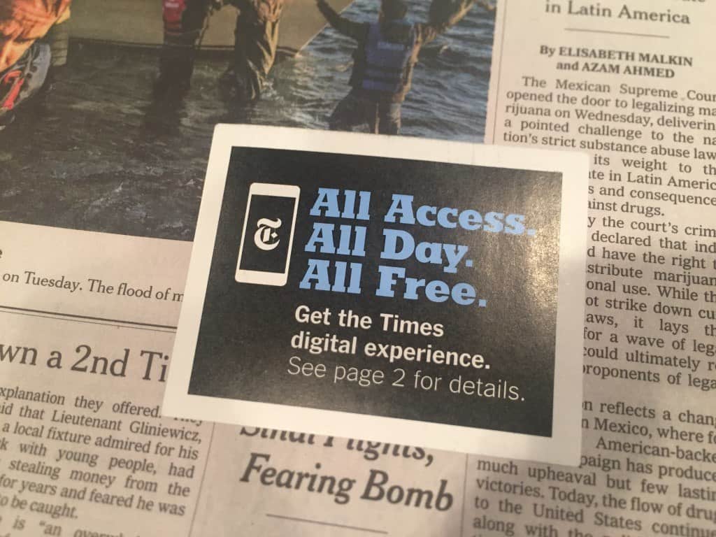 New York Times Digital Pass