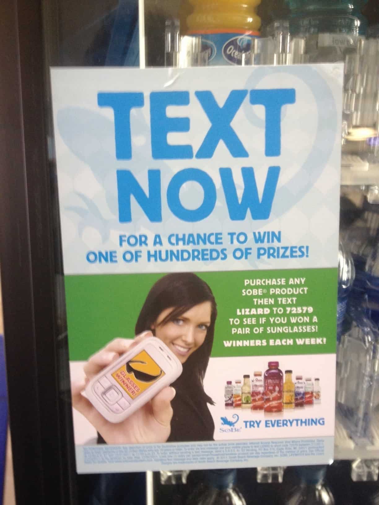 Sobe SMS Contest Example