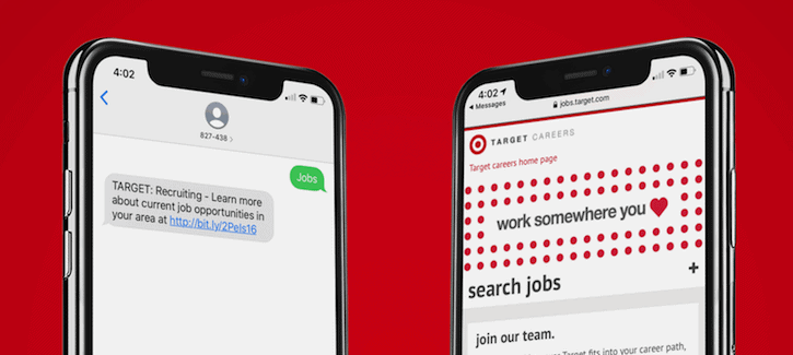 Text Message Recruiting Example From Target - Thumbnail Image