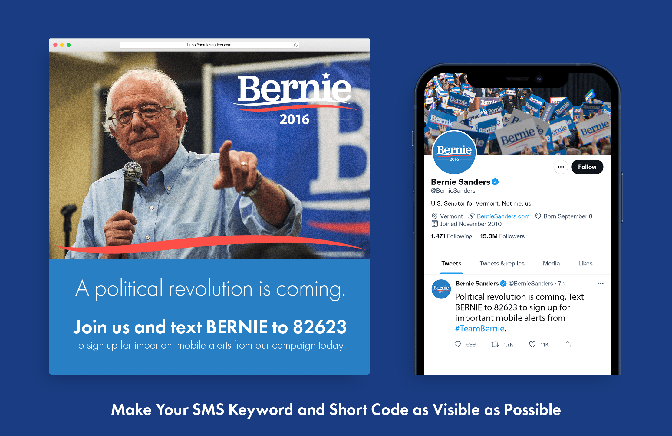 50,000 Join Bernie Sanders' SMS Campaign