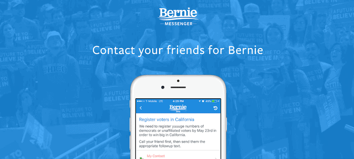 Bernie Sanders Messenger App