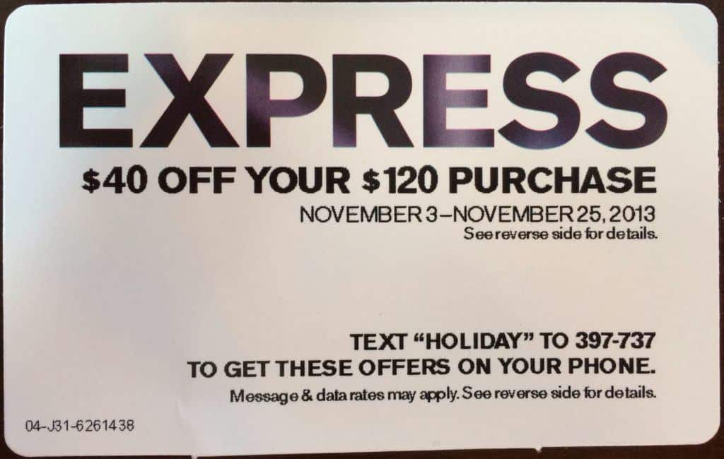 Express Text Message Advertising Example 2