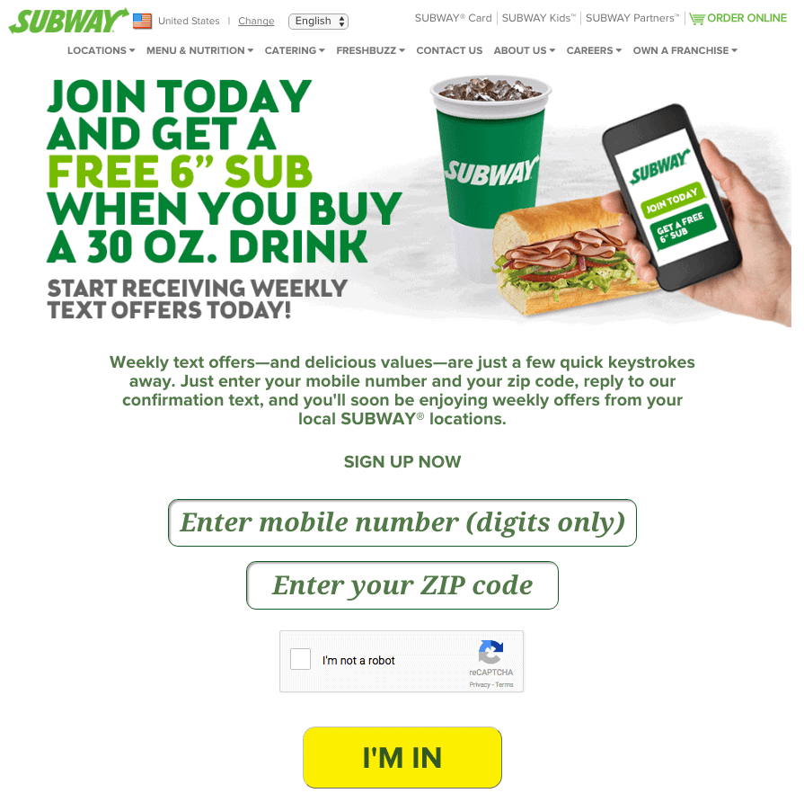 Subway's SMS Marketing - Behind the Scenes Look