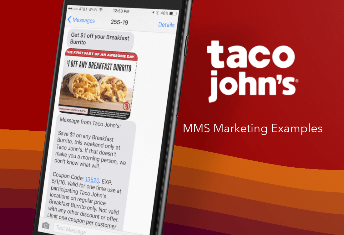 Taco Johns MMS Marketing Example - Breakfast Burrito