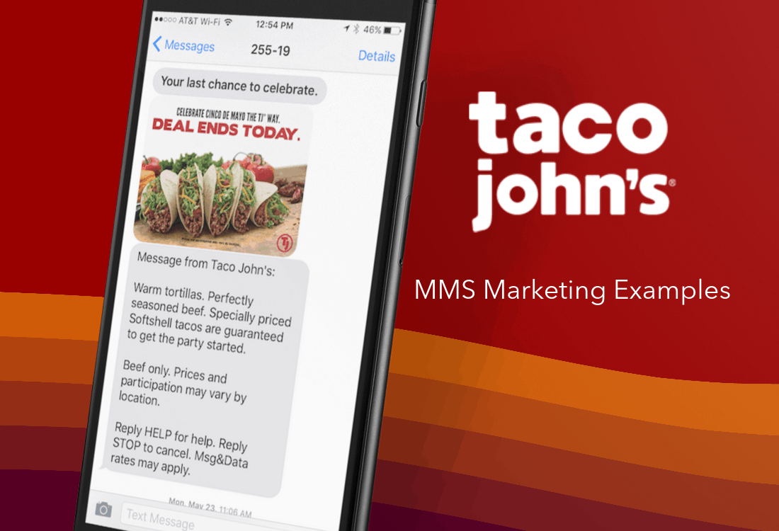 Taco Johns MMS Marketing Example - Cinco De Mayo 2