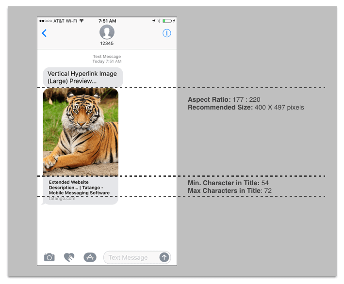 iOS 10 Text Message Image Dimensions 2