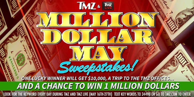 TMZ Text-to-Win Contest Example - Online Ad