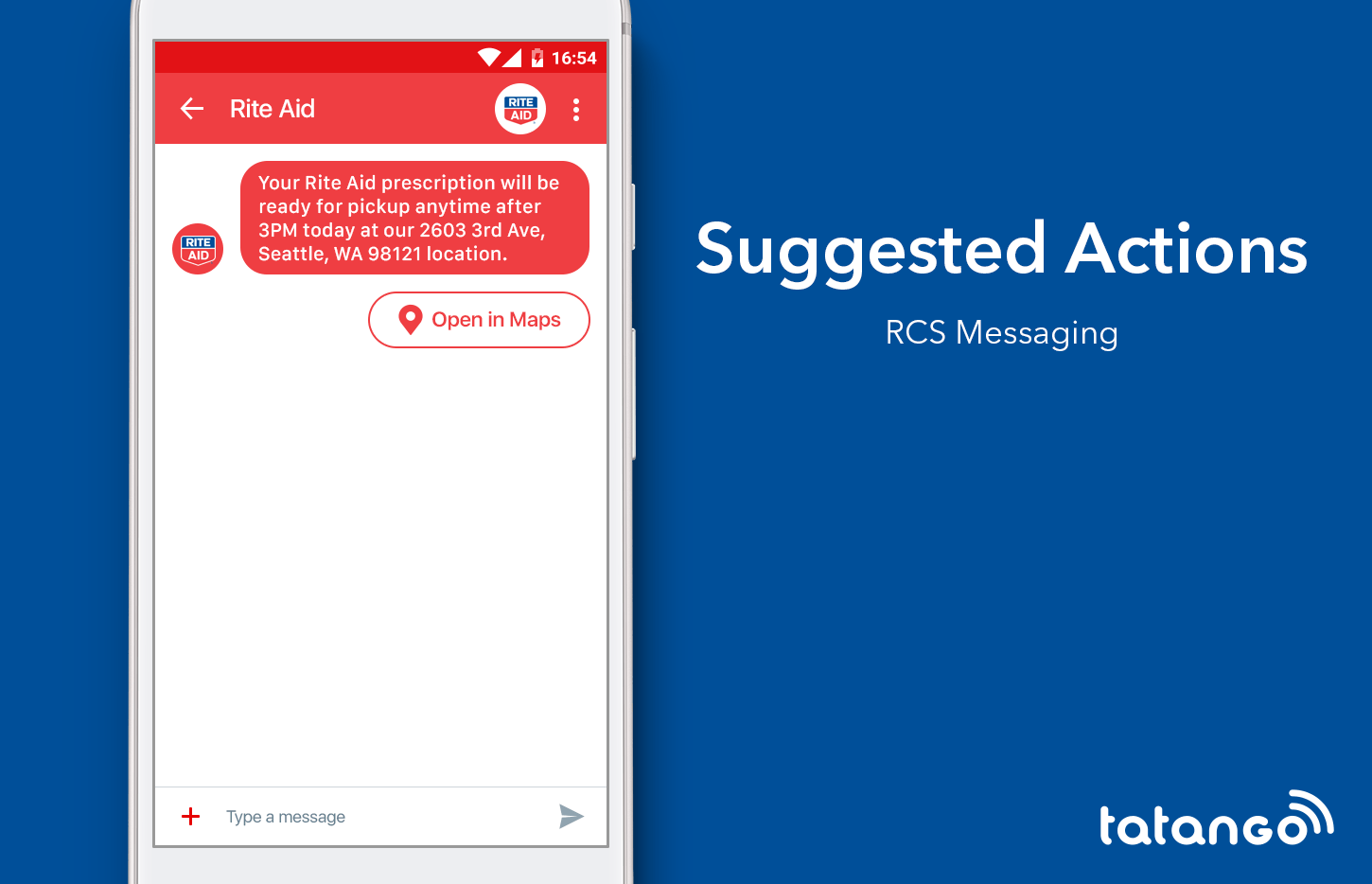 RCS Messaging for Business - Suggest Actions