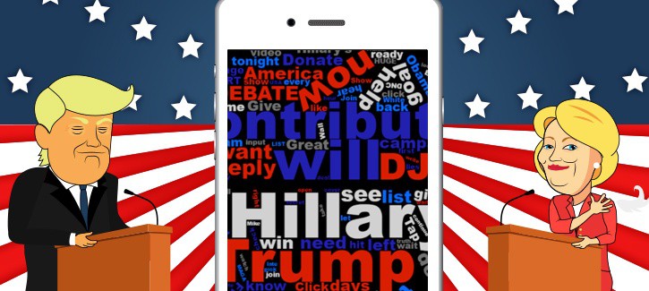 2016 Presidential Election SMS - Top 10 Most Frequently Used Words (Featured Image)