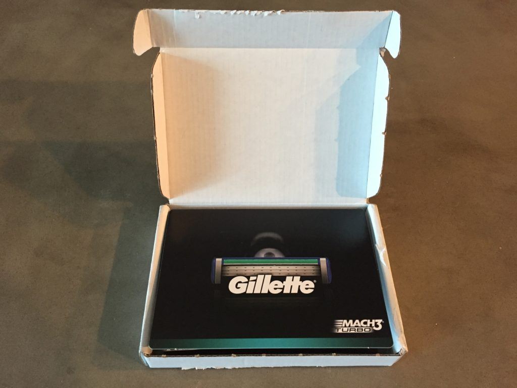 Gillette Text Message Reorder Box Opened