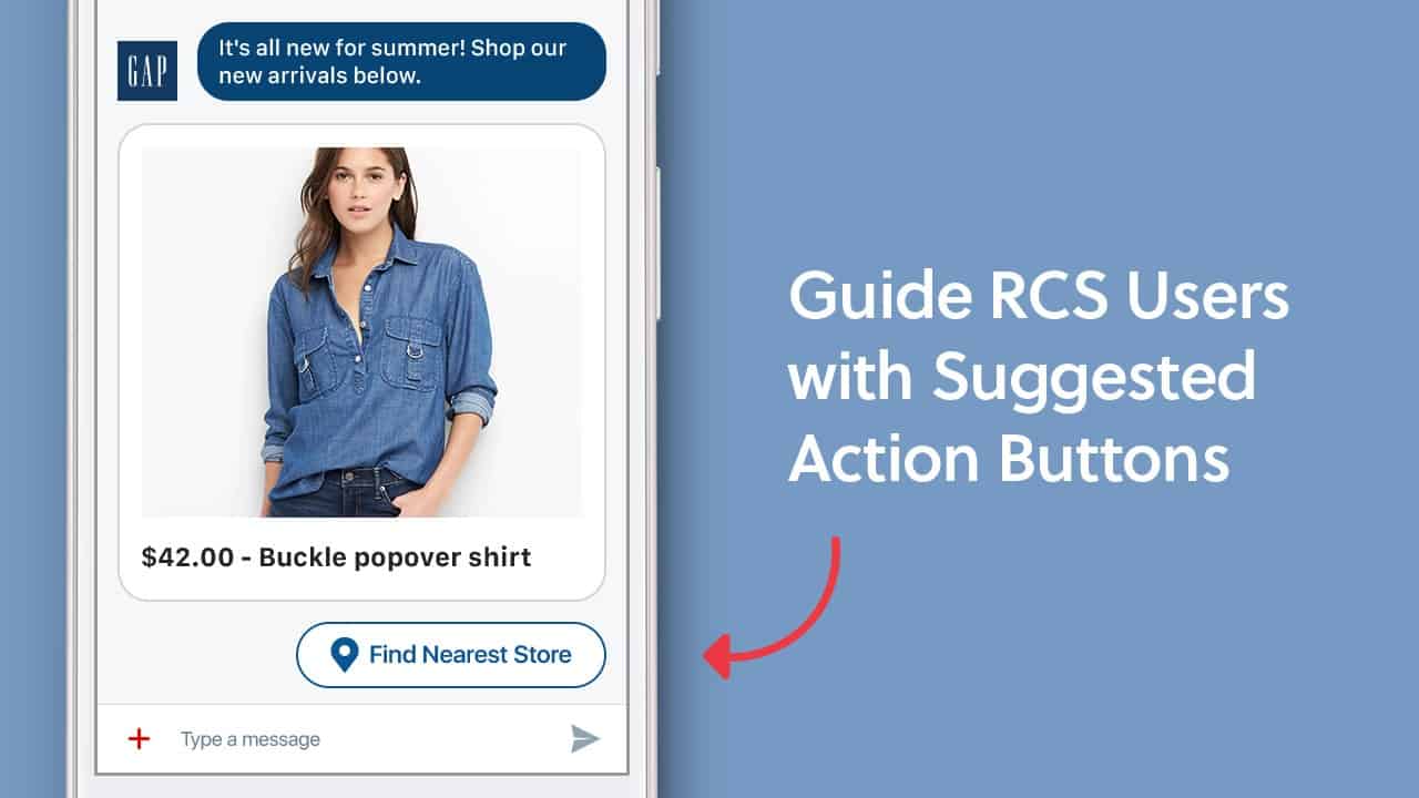 RCS Business Messaging Features - RCS Suggested Actions