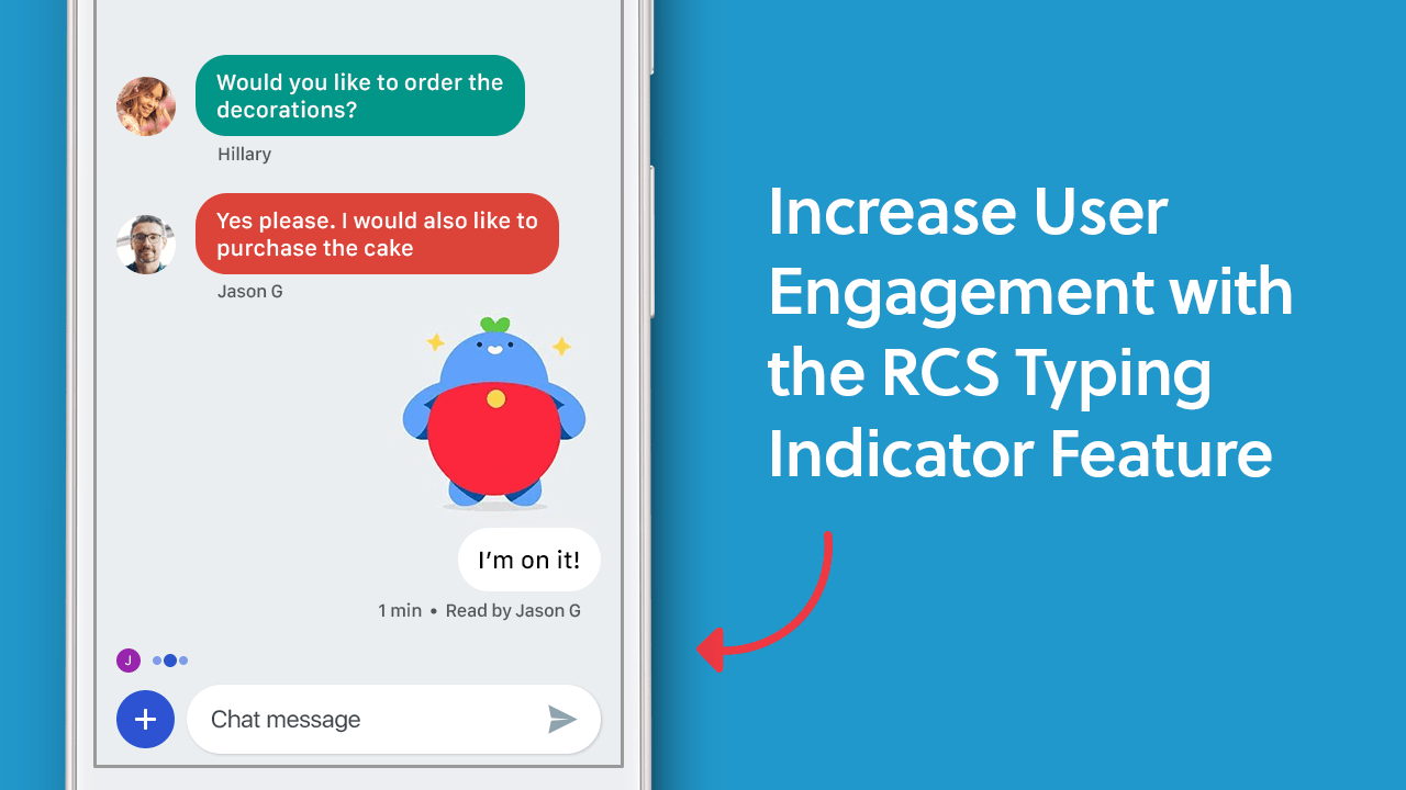 RCS Business Messaging Features - RCS Typing Indicator