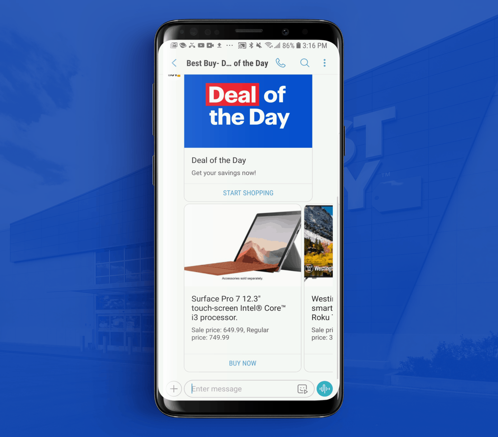 RCS Business Messaging Example from Best Buy 2