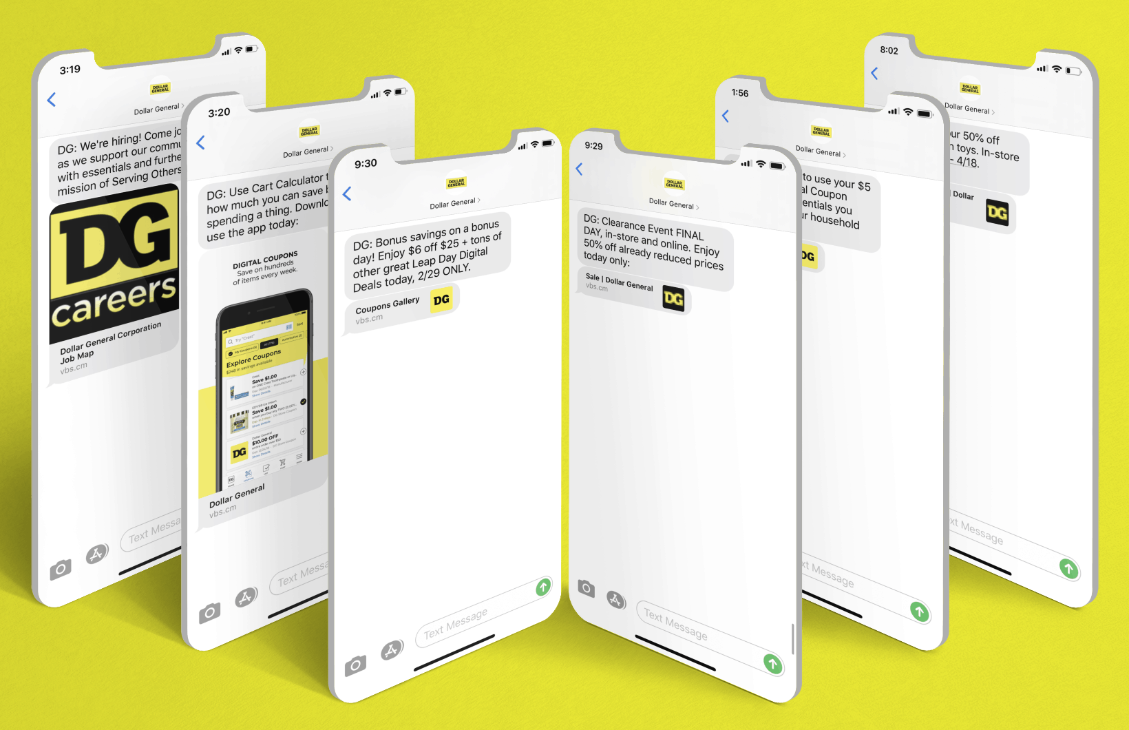 Retail SMS Marketing Examples from Dollar General