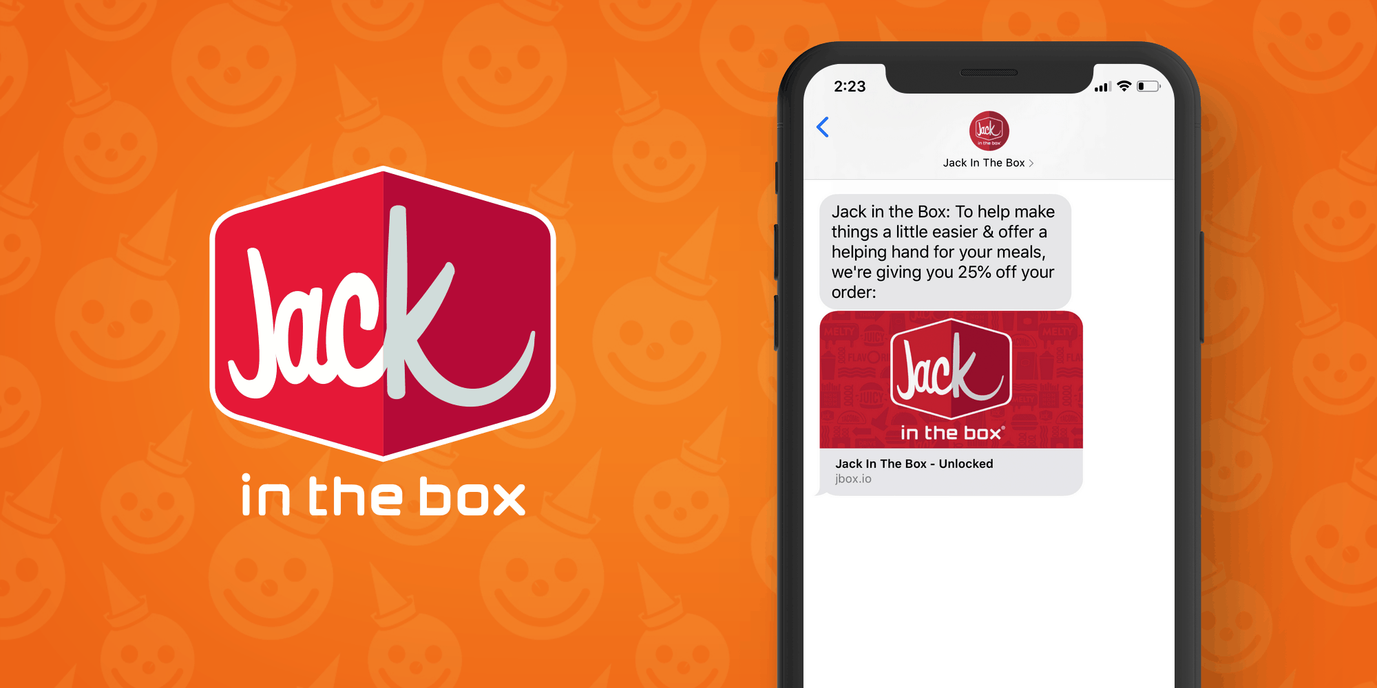 Jack In The Box SMS Marketing Example - 50 Examples of Brands Using SMS Marketing