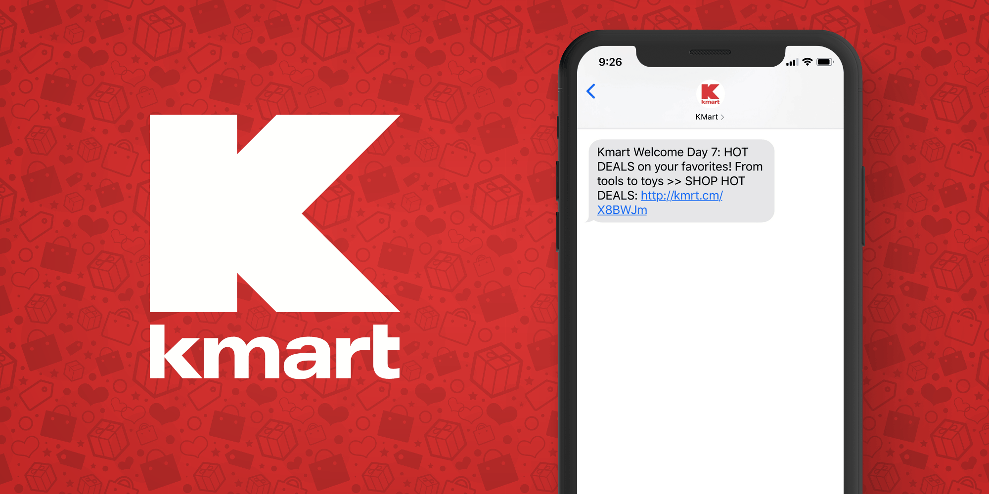 Kmart SMS Marketing Example - 50 Examples of Brands Using SMS Marketing
