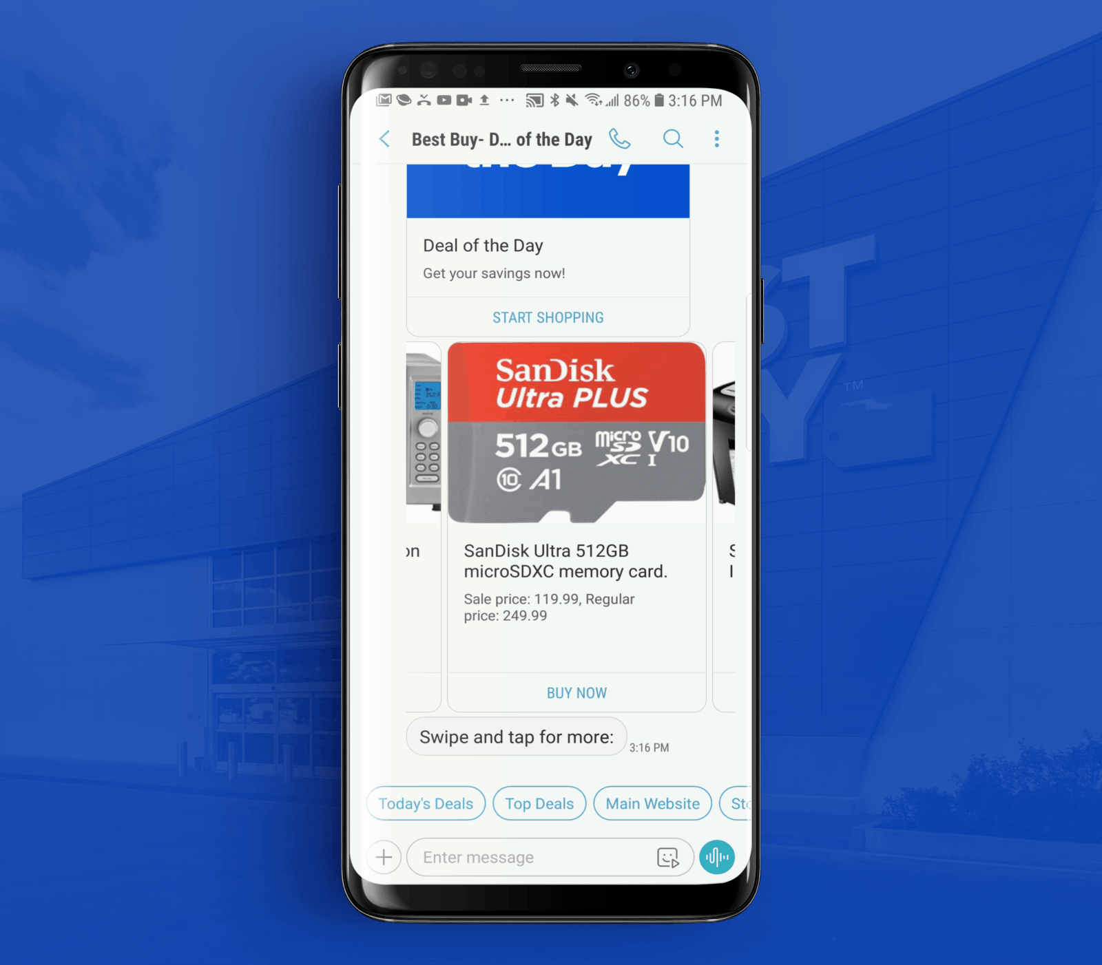 RCS Business Messaging Example from Best Buy 5
