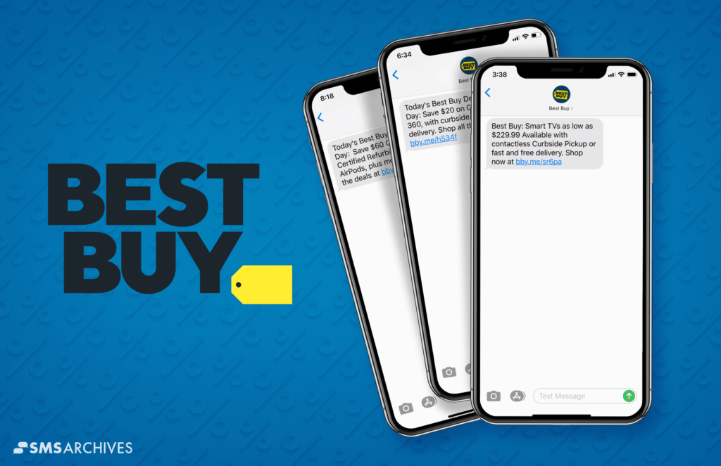 SMS Marketing Examples from Best Buy on SMS Archives