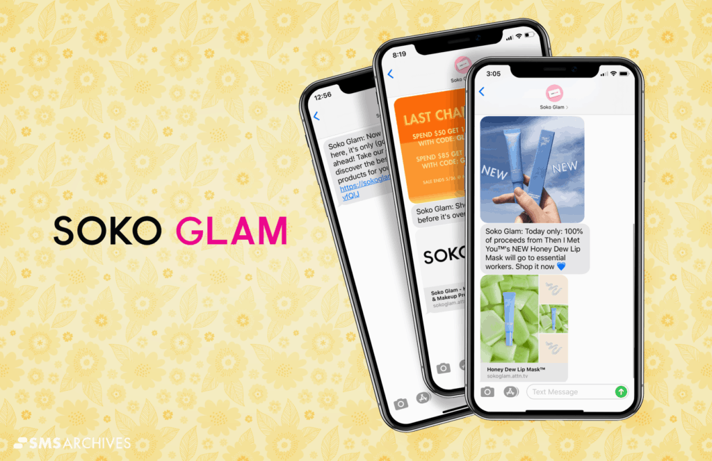 SMS Marketing Examples from Soko Glam on SMS Archives