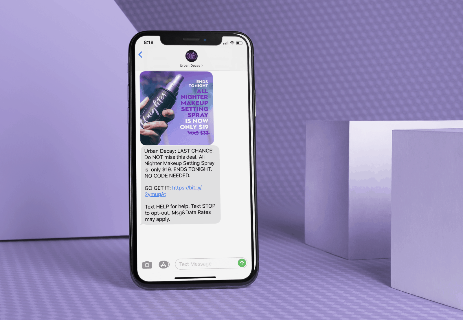 Urban Decay MMS Marketing Message