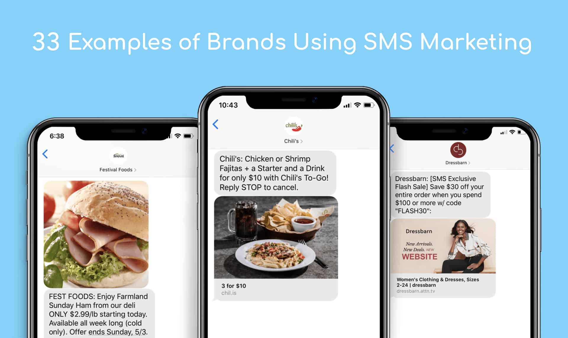 33 automated text message examples