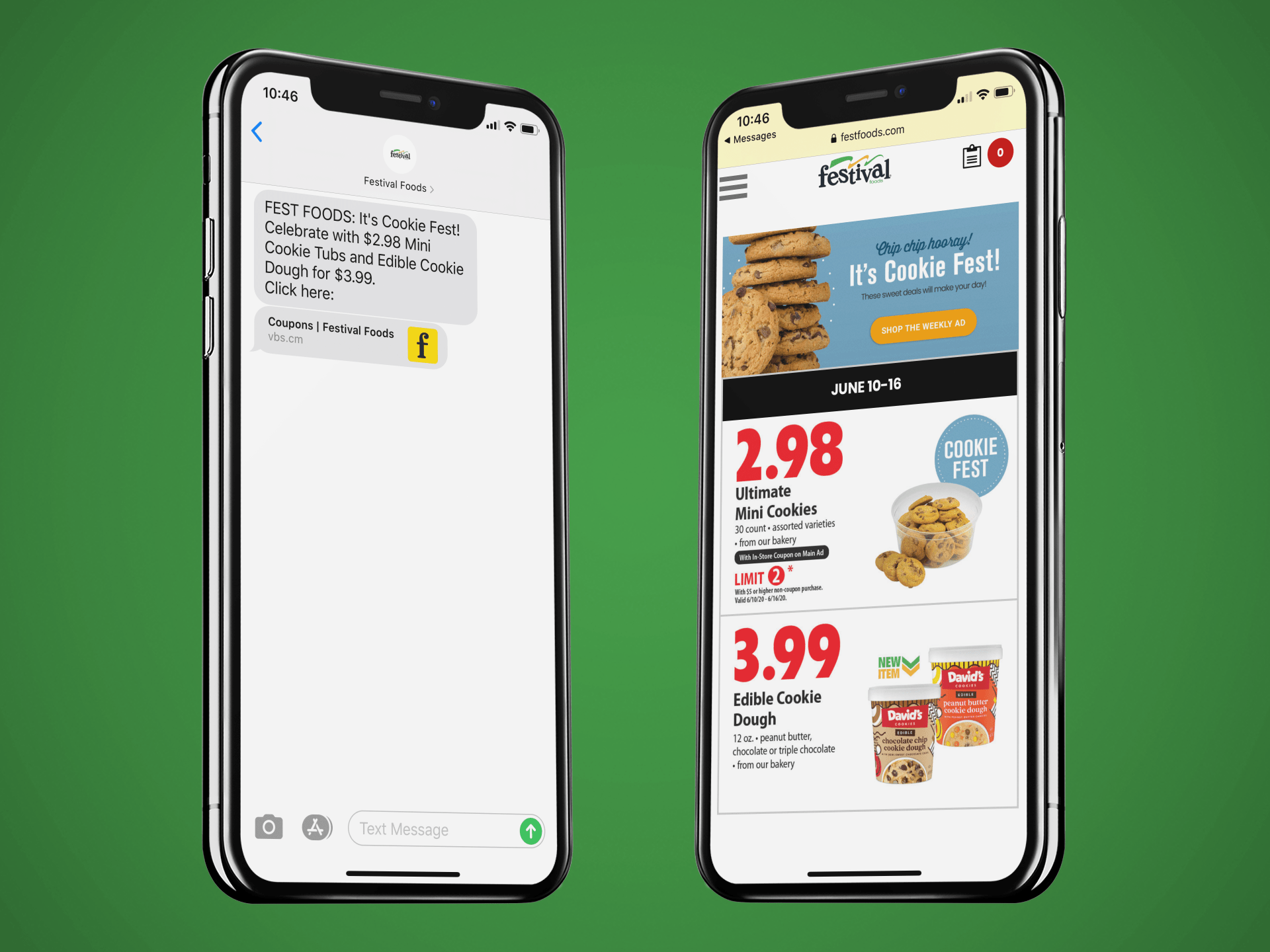 Festival Foods Mobile Coupon Example